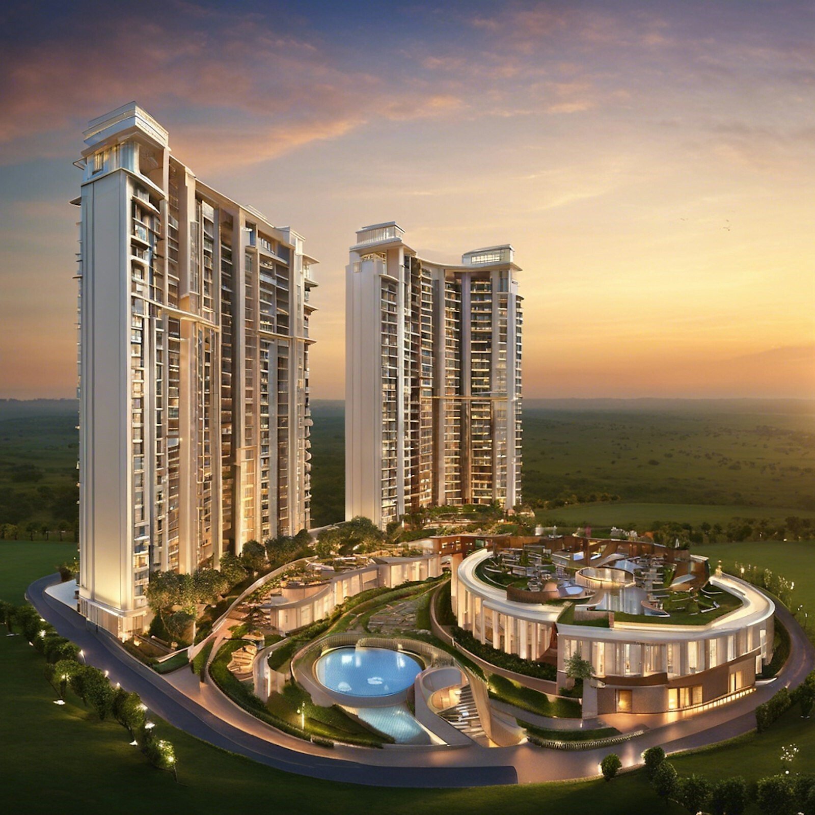 DLF The Dahlias luxury residence exterior