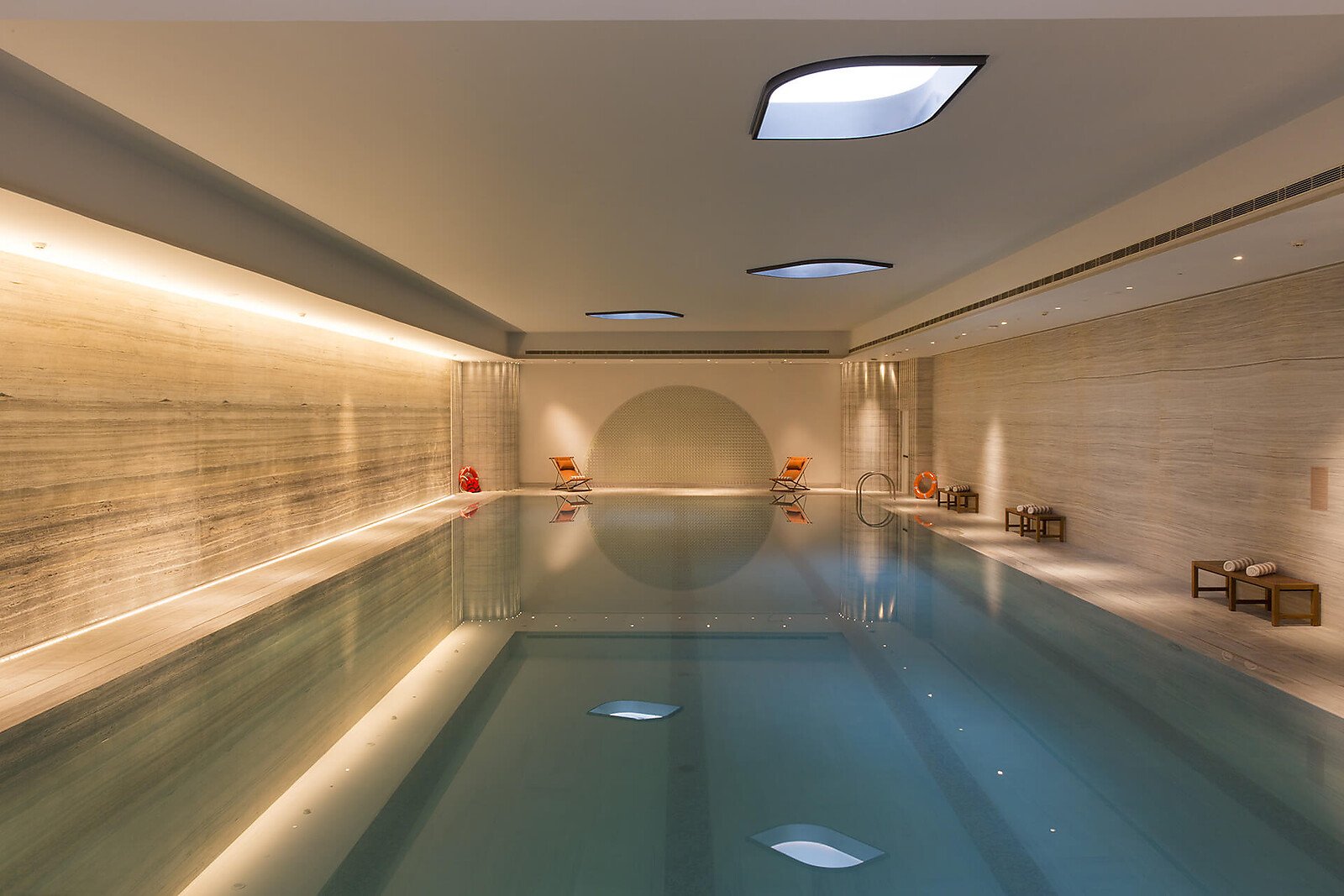 Indoor swimming pool at DLF The Dahlias